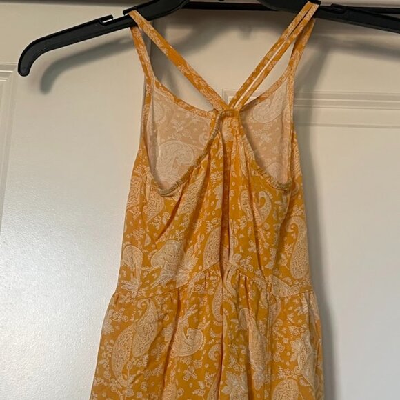 Art Class Yellow Spaghetti Strap Maxi Long Dress Size Medium 7/8 - Picture 5 of 7